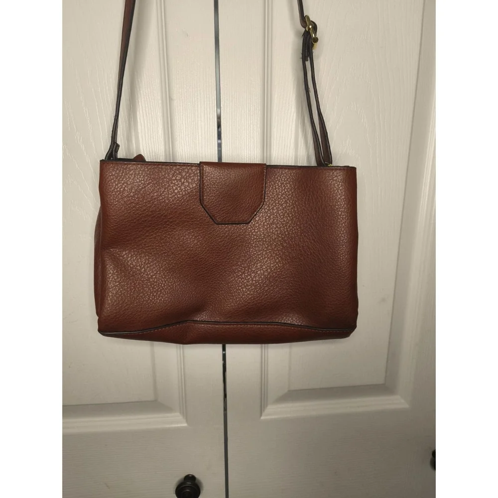 Brown Bueno Handbag Brown adjustable strap Lined Crossbody Purse‎ Shoulder Bag